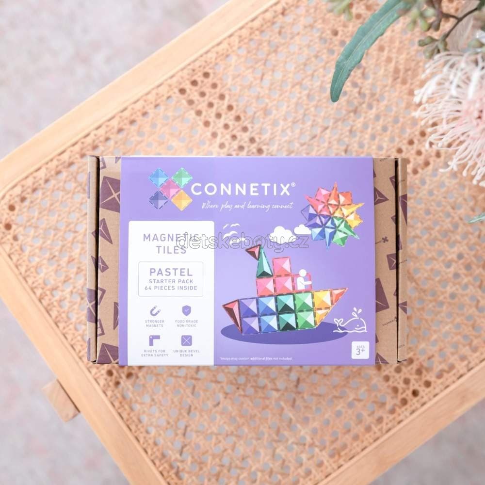 Connetix Tiles - Magnetická stavebnice PASTEL 64 ks - náhled 2