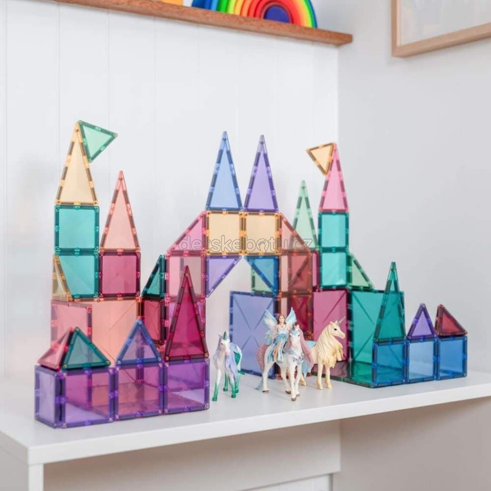 Connetix Tiles - Magnetická stavebnice PASTEL 64 ks - náhled 3