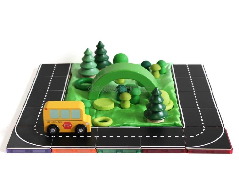 Learn and grow- Magnetické dlaždice Silnice 40 ks - náhled 3