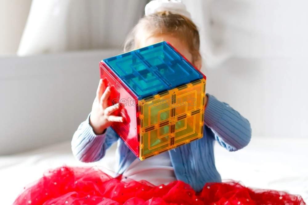 Learn and grow- Magnetická stavebnice Velké čtvercové balení - náhled 4