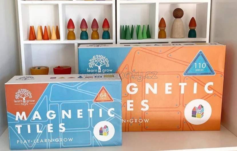 Learn and grow- Magnetická stavebnice Builders pack 110 ks - náhled 2