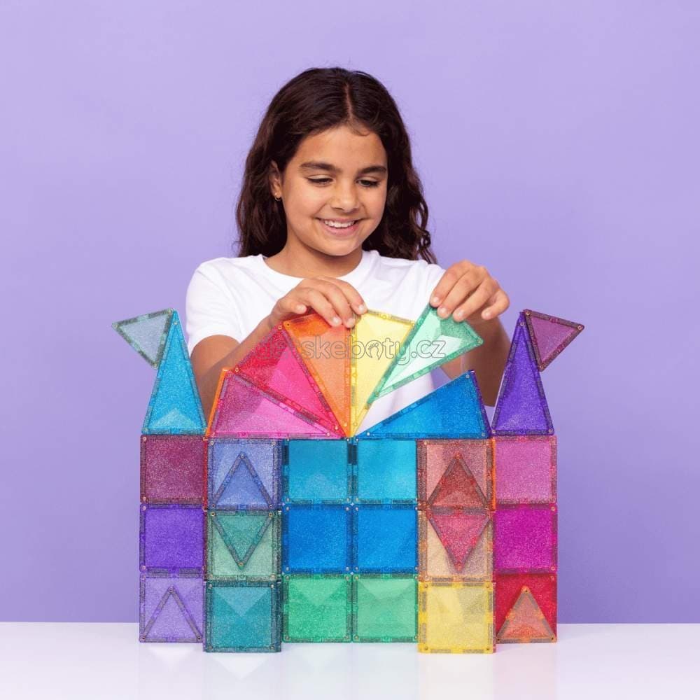 Connetix Tiles - Glitter Castle Pack 48 pc - náhled 2