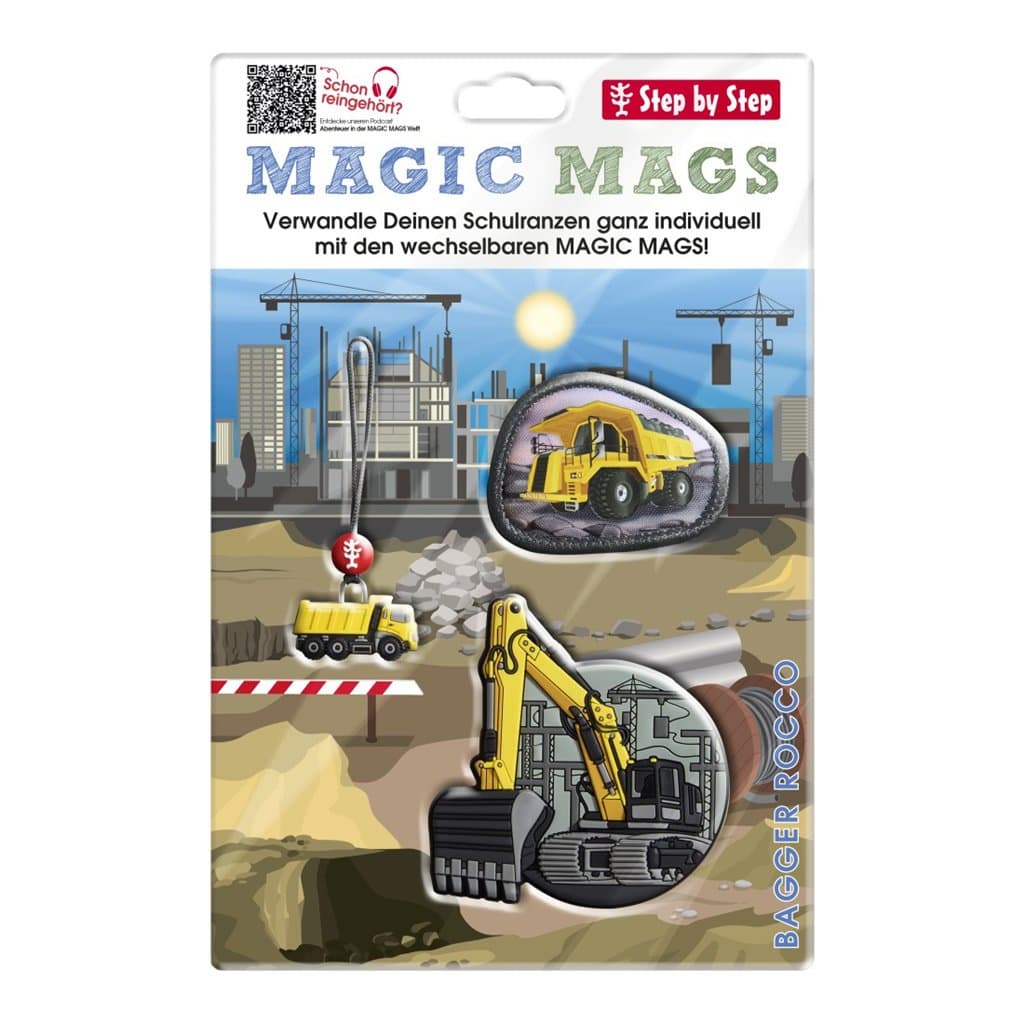 Doplňková sada obrázků MAGIC MAGS, Bagger Rocco, pro aktovky a batohy Step by Step - náhled 2