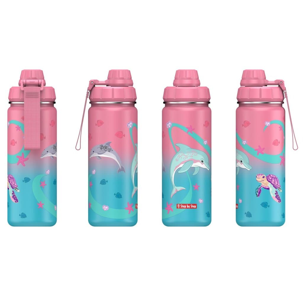 Izolovaná láhev na pití z nerezové oceli Step by Step 0,5 l, Sealife - náhled 3