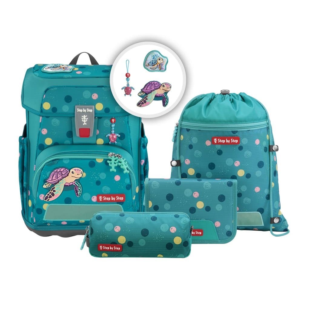 Školní aktovka Step by Step CLOUD, Turtle Josie - 5 dílný set, AGR certifikát - náhled 3