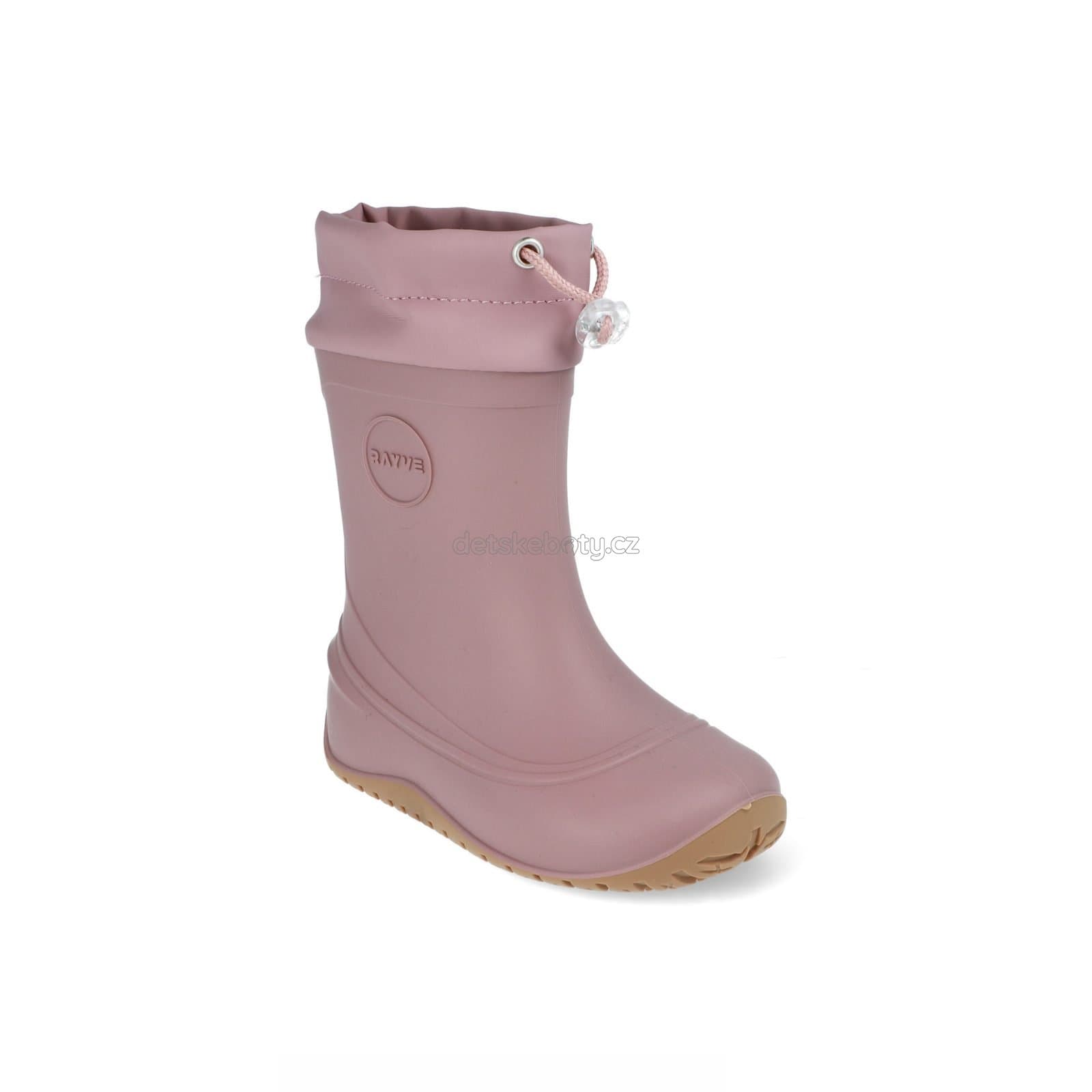 Dětské holinky Crawe Monsoon Cover Pink/Grey Velikost: 22 - náhled 2