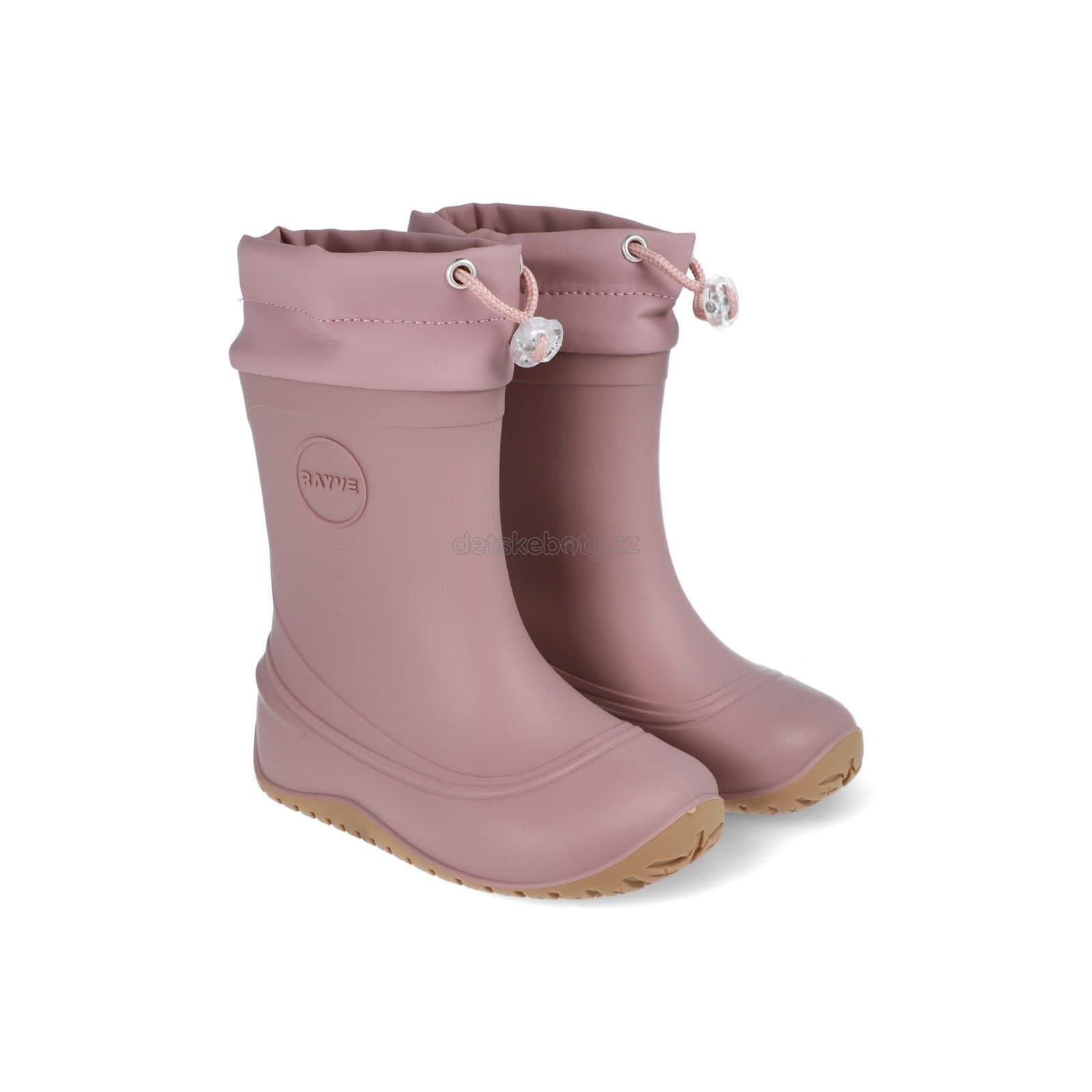 Dětské holinky Crawe Monsoon Cover Pink/Grey Velikost: 22 - náhled 1