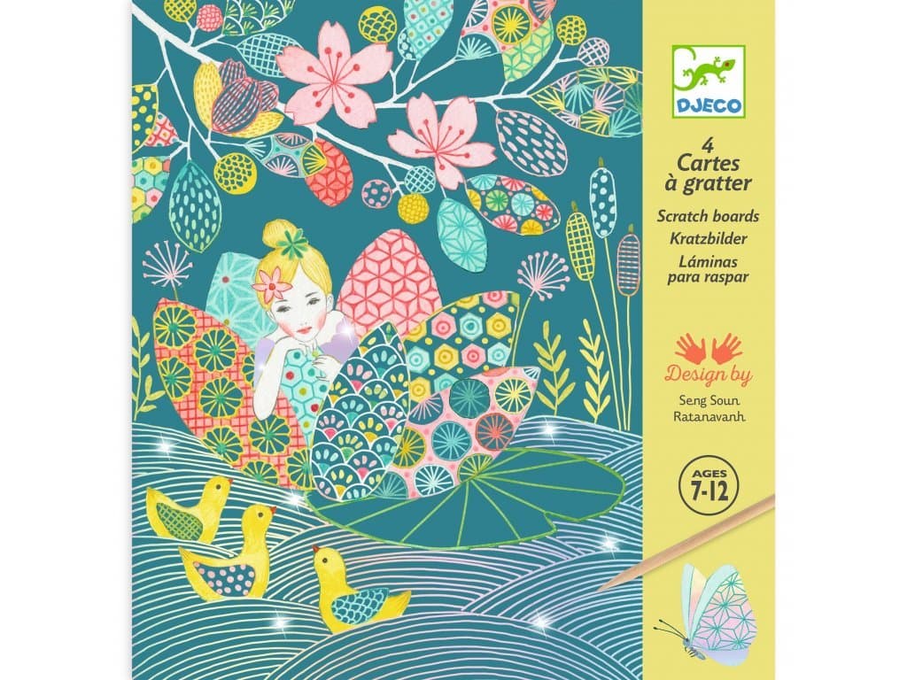 Djeco - DJECO Vyškrabávací obrázky Jezerní víla - náhled 1
