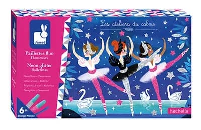 Janod - Barevný písek se třpytkami Baletka Midi 6+