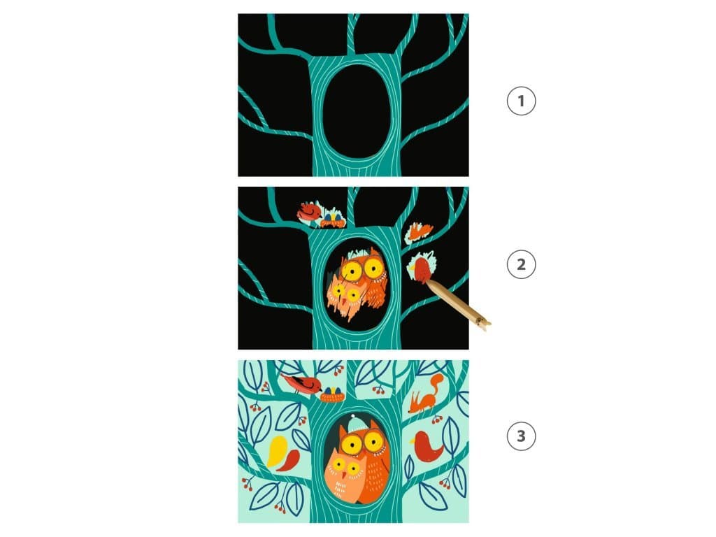 DJECO Vyškrabávání pro nejmenší zvířátka - náhled 4
