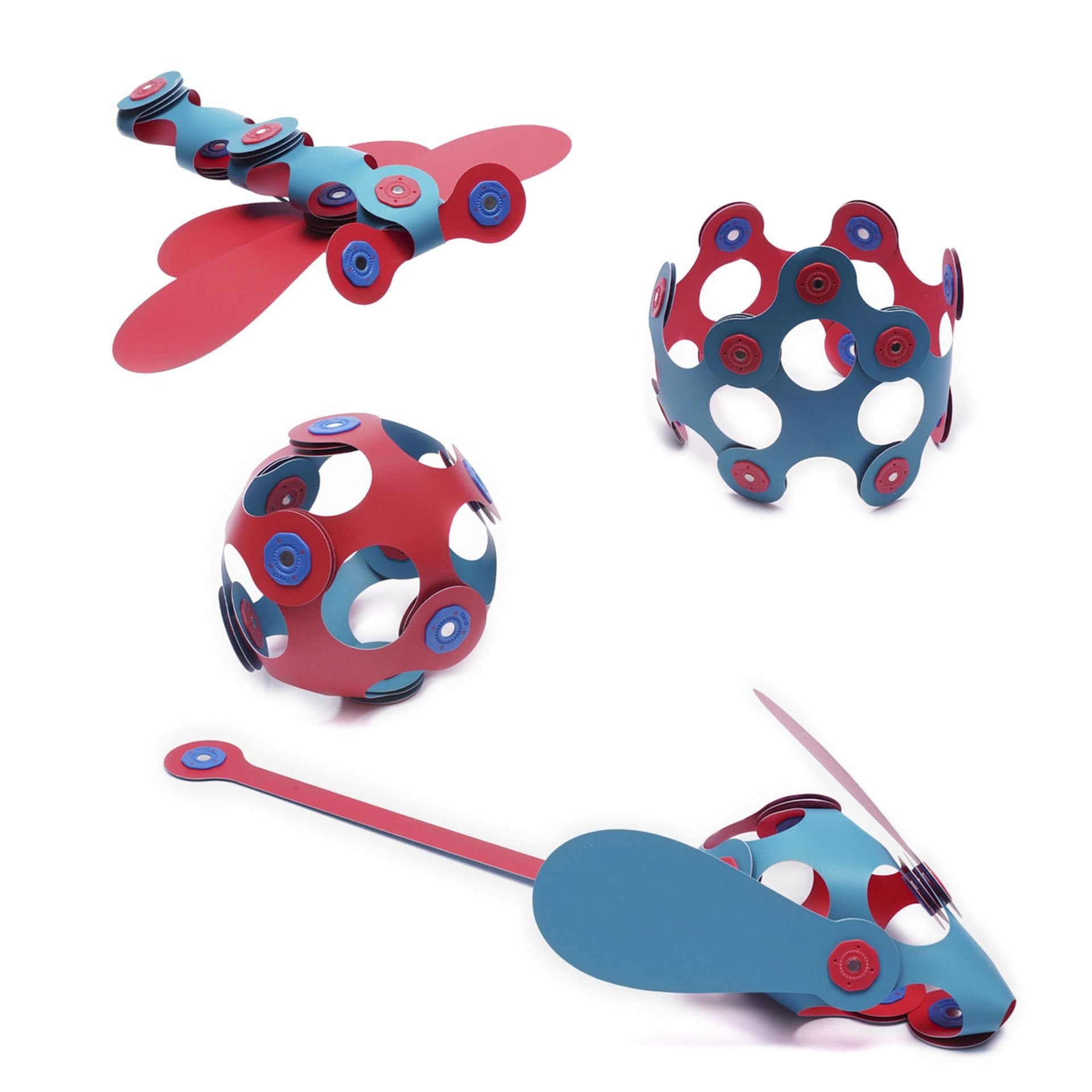 CLIXO Itsy Flamingo & Turquoise - magnetická stavebnice 18 kusů - náhled 3
