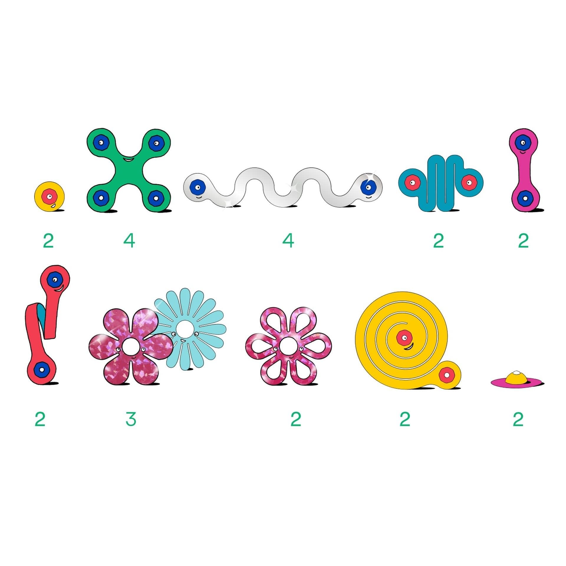 CLIXO Jewerly - magnetická stavebnice 28 kusů - náhled 5