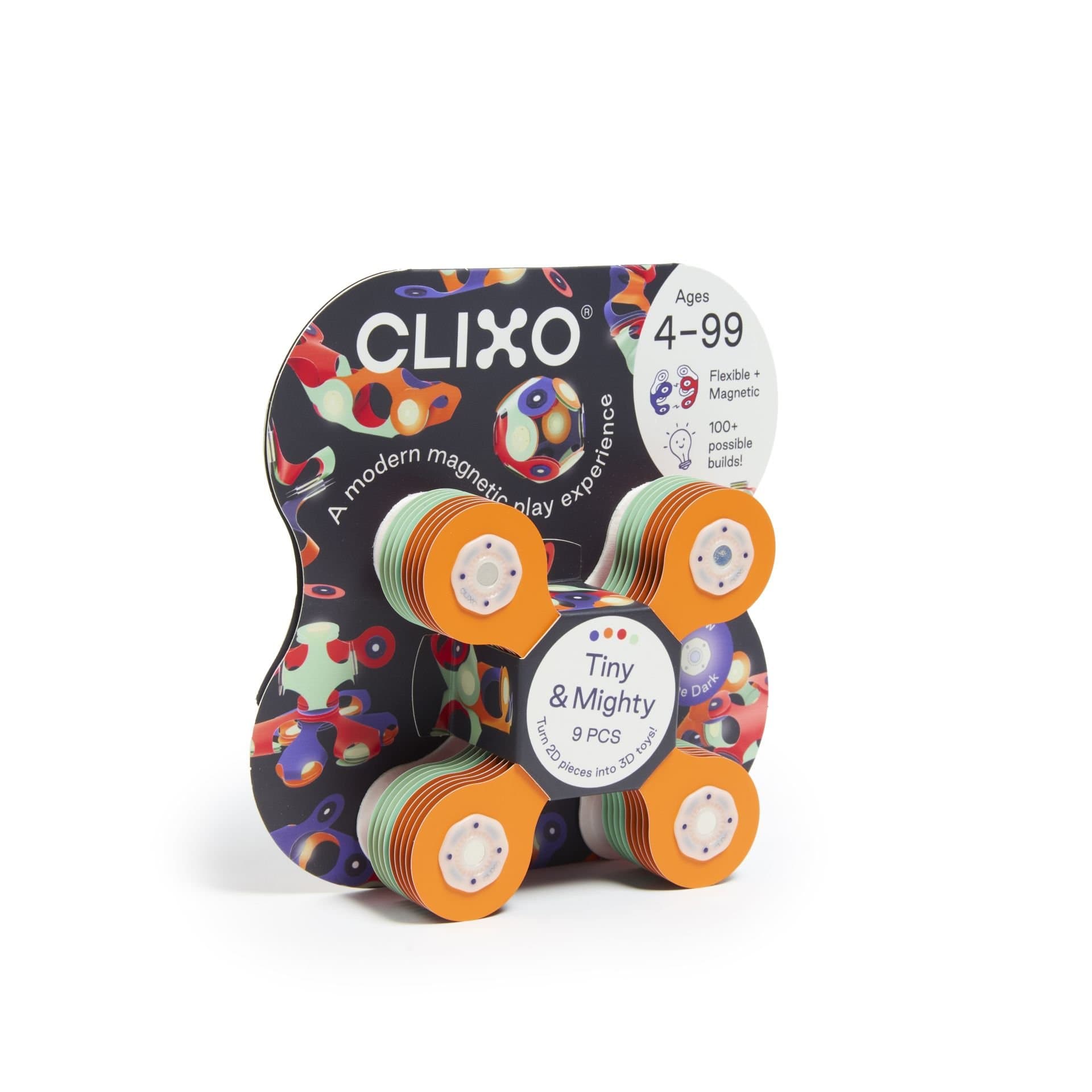 CLIXO Tiny & Mighty Space - magnetická stavebnice 9 kusů - náhled 1