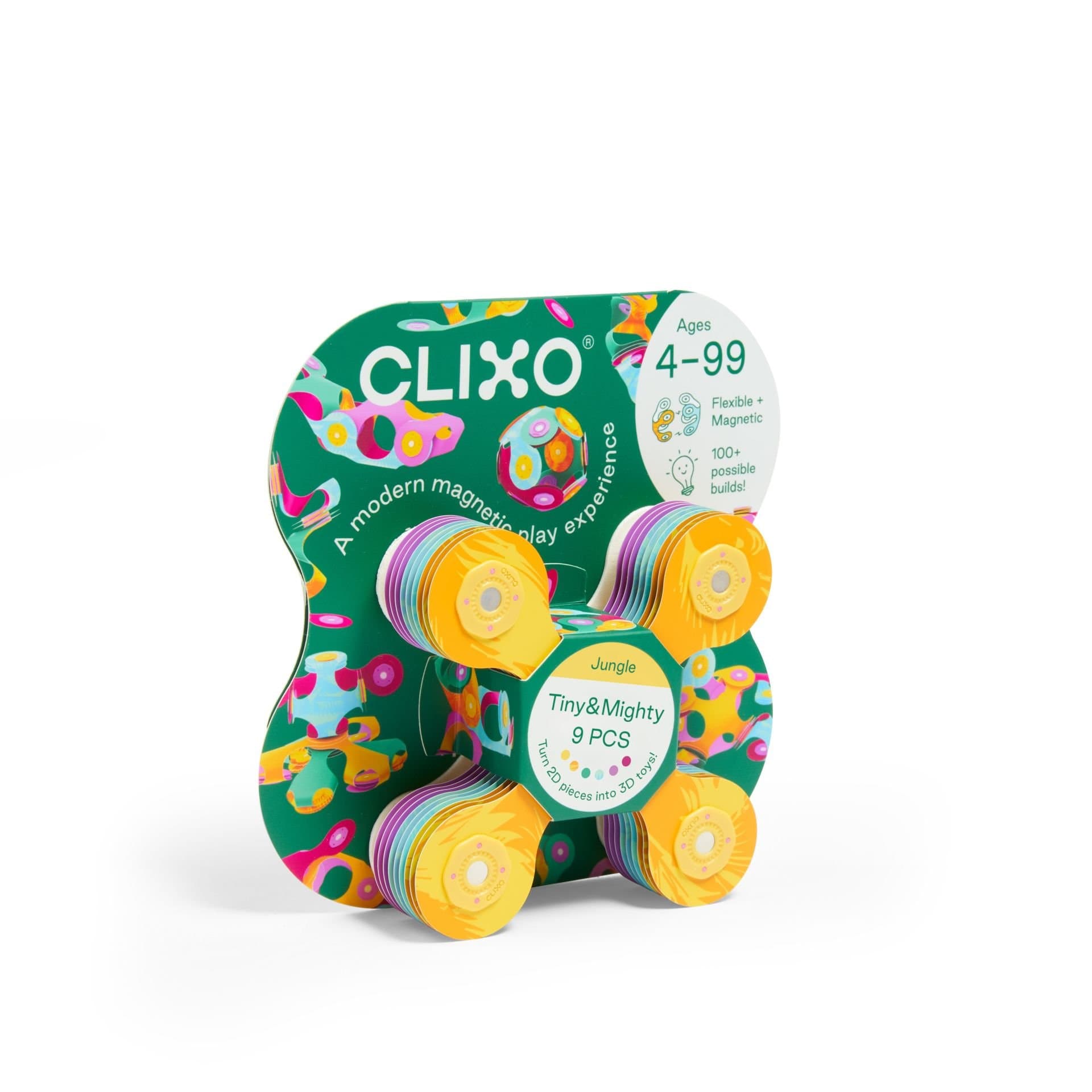 CLIXO Tiny & Mighty Jungle - magnetická stavebnice 9 kusů - náhled 5