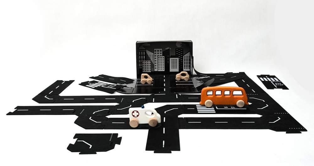 TODDLEROAD sada metropole -26 silikonových puzzle dílů - náhled 4