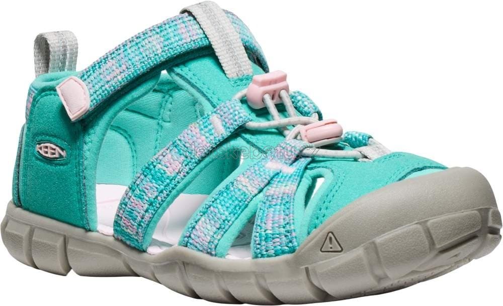 Dětské sandály Keen Seacamp II CNX children bright aqua/giggle pink Velikost: 30 - náhled 1