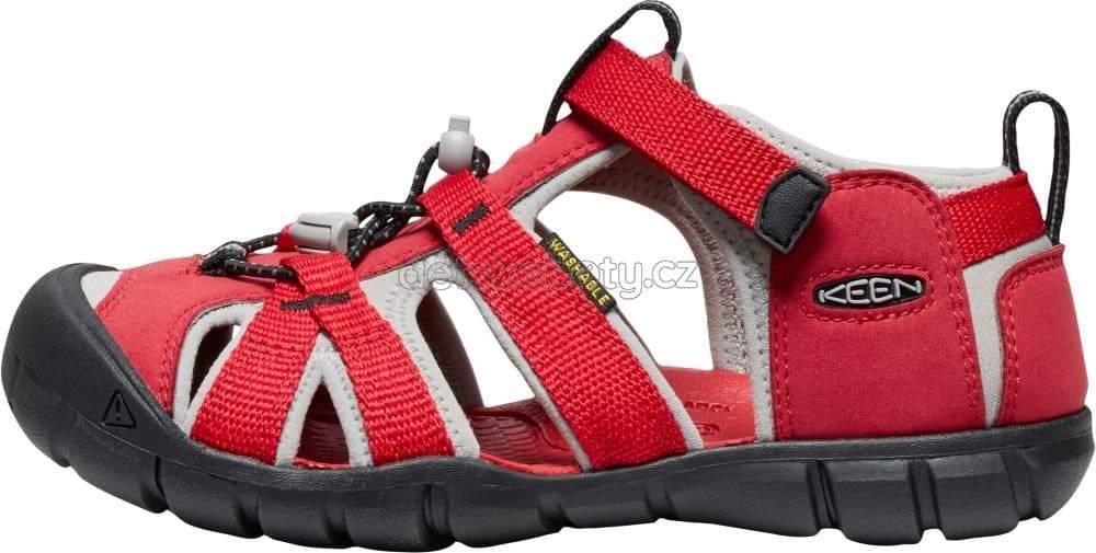 Dětské sandály Keen Seacamp II CNX children ribbon red/alloy Velikost: 29 - náhled 4