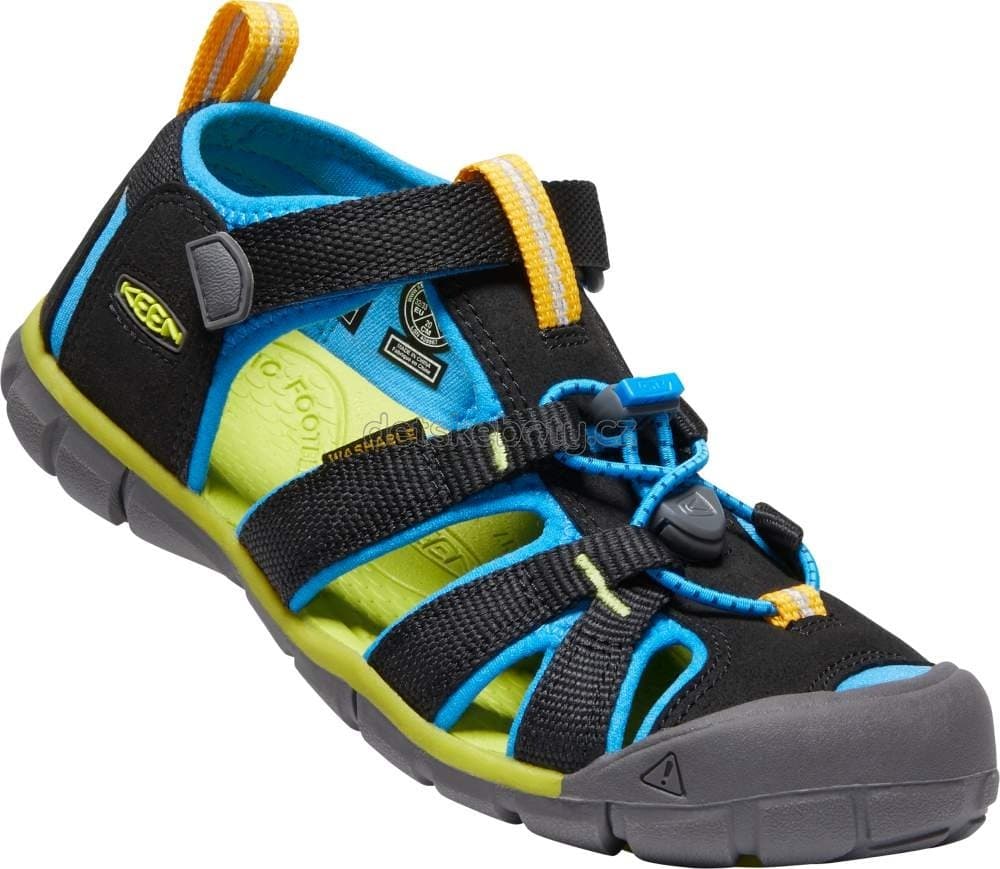 Dětské sandály Keen Seacamp II CNX children black/brilliant blue Velikost: