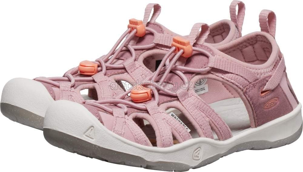 Dětské sandály Keen Moxie sandal chidren nostalgia rose/papaya punch Velikost: 34 - náhled 4