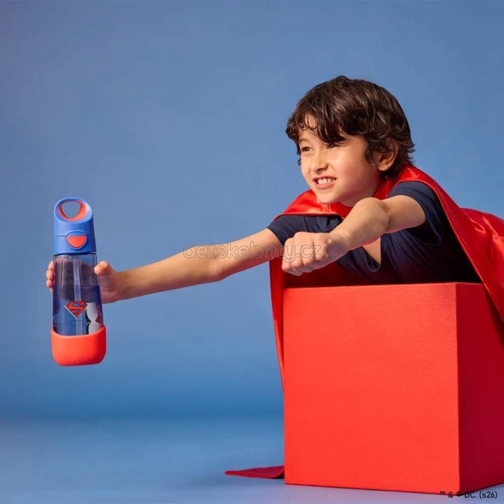 b.box 1444 Lahev na pití s brčkem 600 ml - Superman - náhled 4
