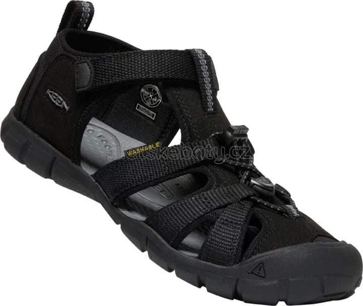 Dětské sandály Keen Seacamp II CNX youth black/grey Velikost: 32-33 - náhled 1
