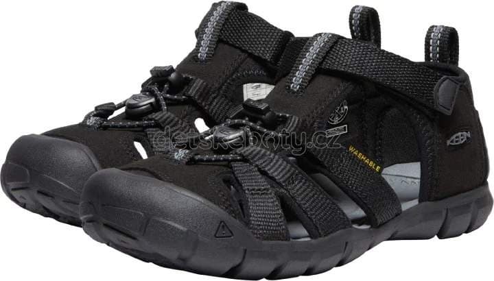 Dětské sandály Keen Seacamp II CNX youth black/grey Velikost: 32-33 - náhled 4