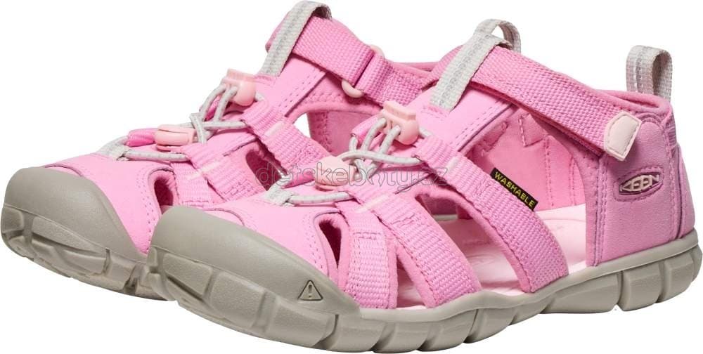 Dětské sandály Keen Seacamp II CNX youth moonlite mauve/giggle pink Velikost: 32-33 - náhled 5