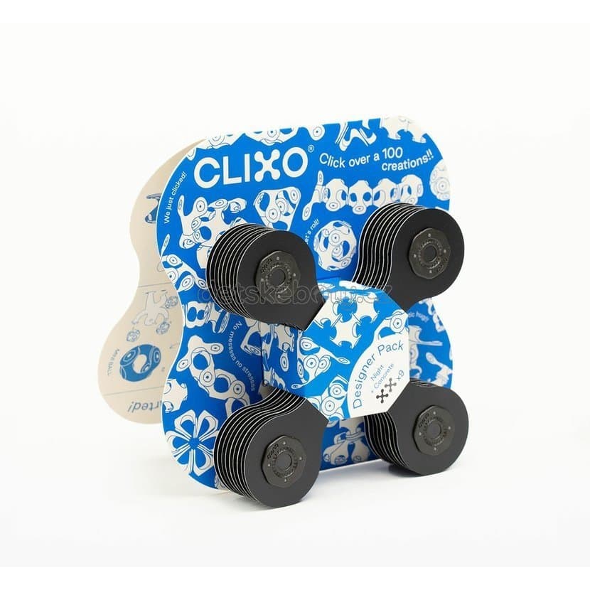 CLIXO Designer Black & Grey - magnetická stavebnice 9 kusů - náhled 2