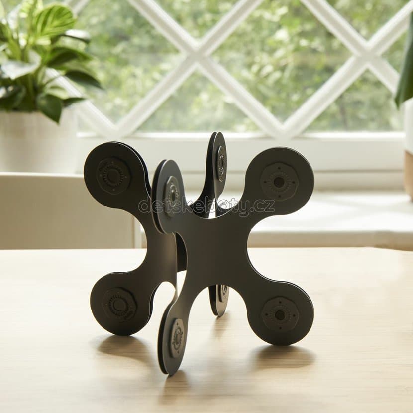 CLIXO Designer Black & Grey - magnetická stavebnice 9 kusů - náhled 4