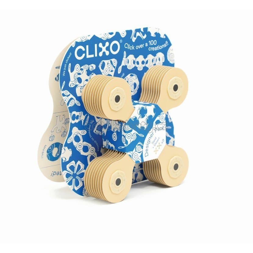 CLIXO Designer Beige & Grey - magnetická stavebnice 9 kusů