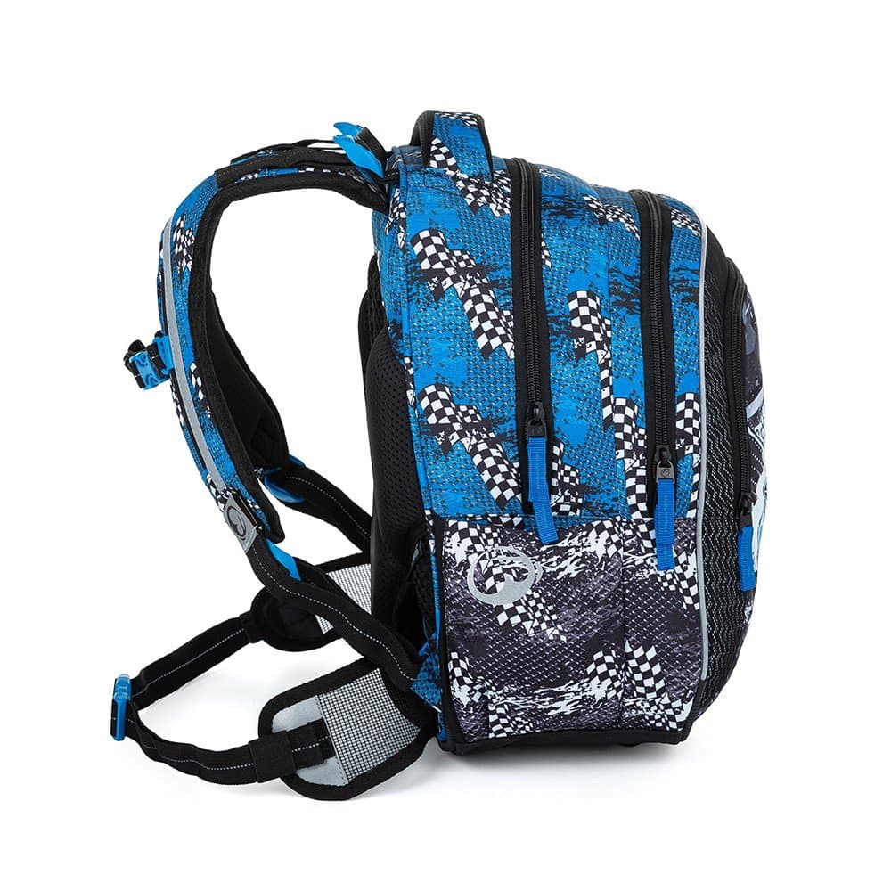 Bagmaster LUMI 23 D školní batoh - modré auto - náhled 2
