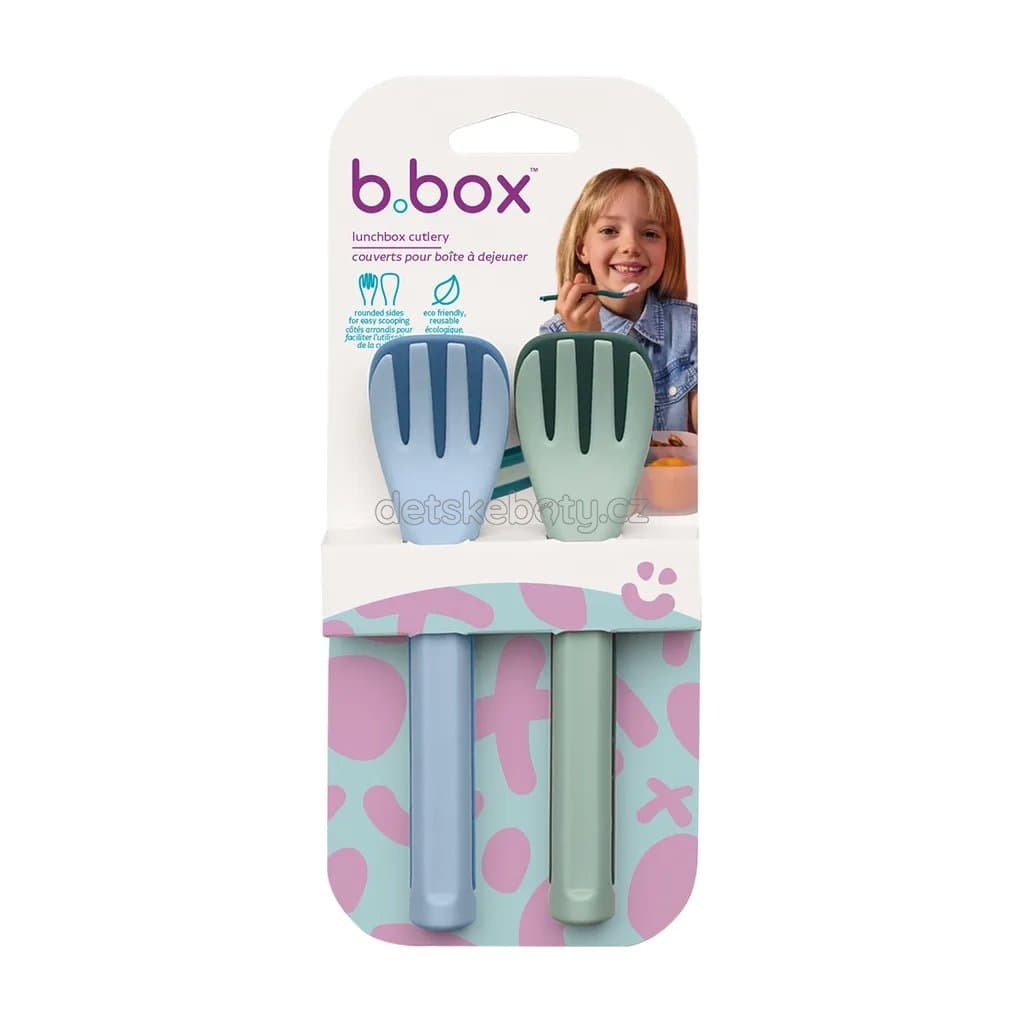 b.box 1446  Vidlička a lžička 2 sety - modrá, zelená - náhled 4