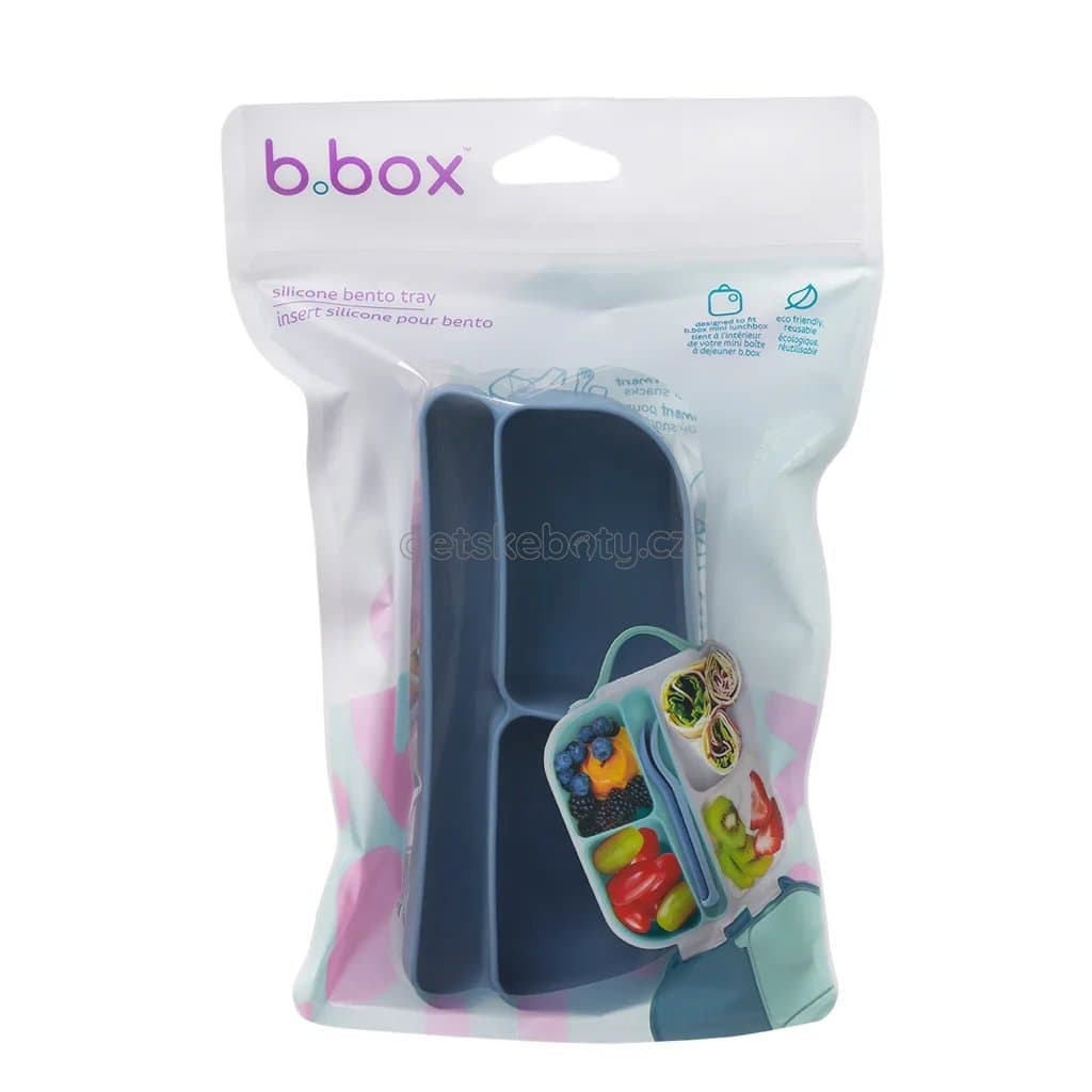 b.box 1412 Silikonový bento organizér do středního boxu - modrý - náhled 4