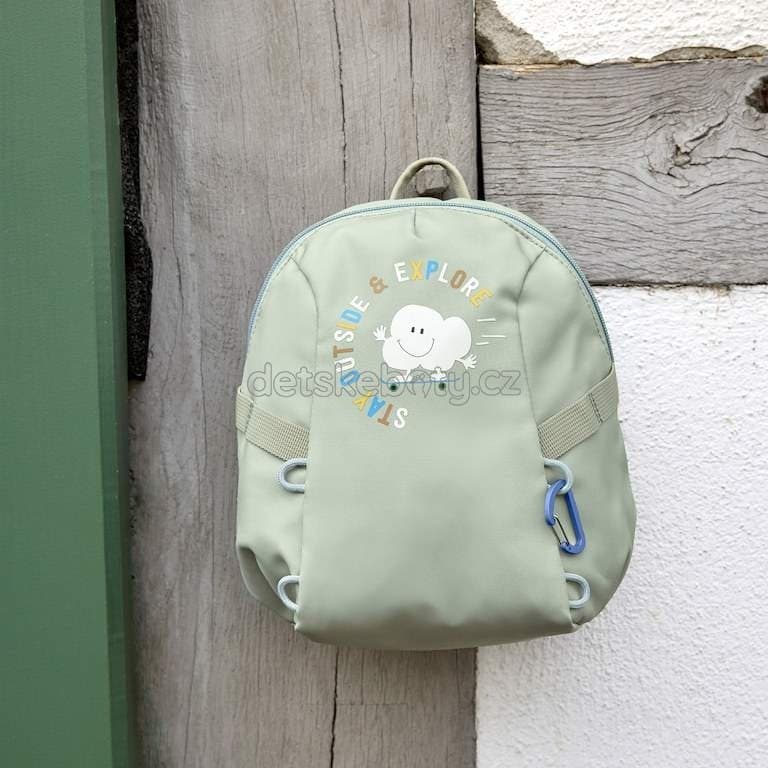 LÄSSIG Tiny Backpack Outdoor 2025 cloud light khaki - náhled 4