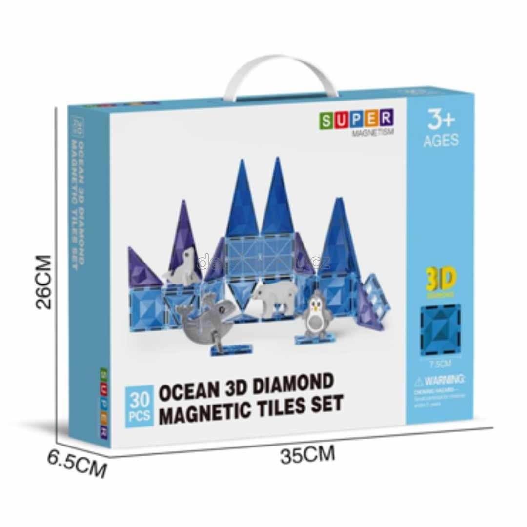 MUTO Magnetická stavebnice s figurkami Oceán 30 ks - náhled 3