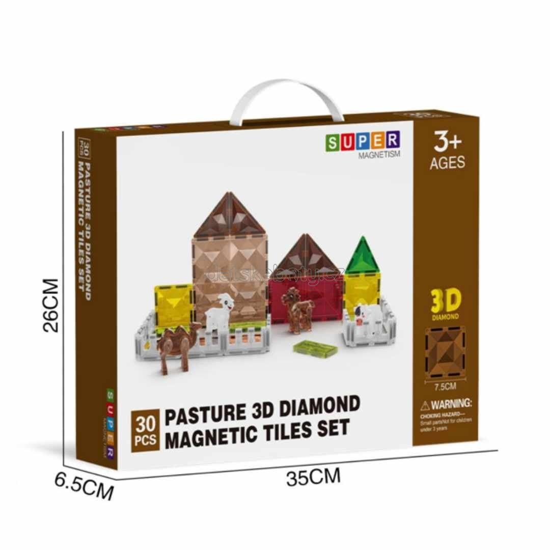MUTO Magnetická stavebnice s figurkami Pastvina 30 ks - náhled 3